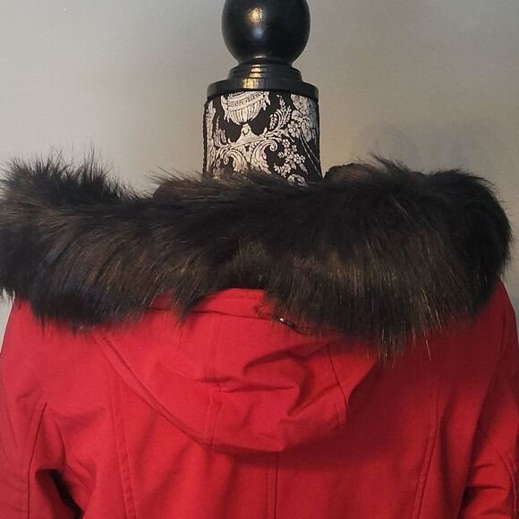 Calvin Klein Faux-Fur-Lined Parka Small size - Picture 7 of 10